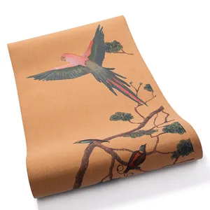 Anti Fatigue Private Label Double Layer Light Weight Washable Animal Bird Tpe Eco Friendly Cork TPE Yoga Mat With Image