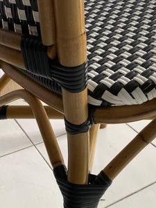 เก้าอี้บิสโทรหวายทำจากอลูมิเนียมไม้ไผ่หวายเฟอร์นิเจอร์รับประทานอาหารในสวนและในบ้านสำหรับลานกลางแจ้ง - Product Image 2