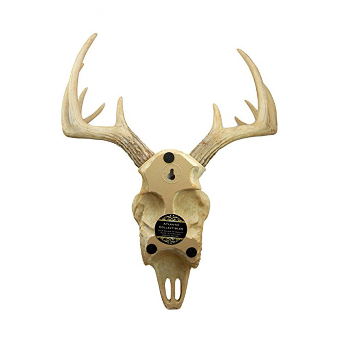 Atlantic Collectibles Rustic Hunter Deer 8 Point Skull
