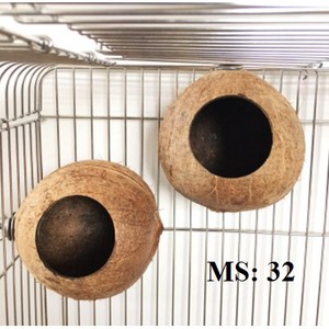 Casa para Pájaros Hecha a Mano con Cáscara de Coco – Nido Ecológico y Natural para Decoración de Jardín - Product Image 5