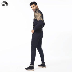 Ensemble de survêtement en molleton personnalisé de haute qualité 2025, coupe classique, streetwear uni, survêtement de sport pour homme, fermeture éclair, jogging - Product Image 2
