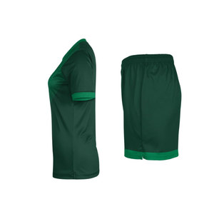 Conjunto de fútbol en blanco y verde para niños, Jersey de fútbol para niños, sublimación, cantidad personalizada de Australia, EE. UU., Fedex, tecnología de malla OEM - Product Image 3