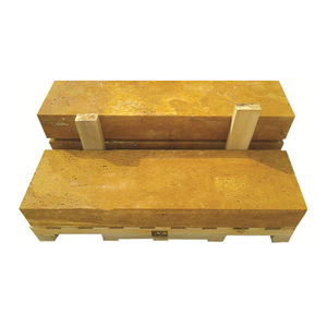 Ensemble de motifs aiguisés dégringolés en travertin doré - Product Image 4