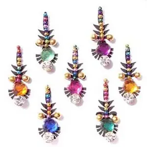fashionable and beautiful Bindi Stickers Forehead Multicolor Assorted Bridal Bindi Pack India Gift For Women
