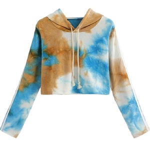 Unique Fashion Wear Printed Long Sleeved Crop Top Hoodie For Women By inspire apparel - Product Image 1