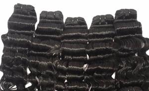 Tyagi Indian Virgin Raw Cutícula alineada Paquetes de cabello completo Onda profunda Encaje sin procesar Topper Extensiones de cabello humano personalizadas - Product Image 6