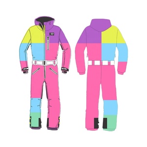 ชุดสกีหิมะย้อนยุค,2ชิ้นสำหรับแข่งสกีปีนเขากระโดดหิมะ - Product Image 1