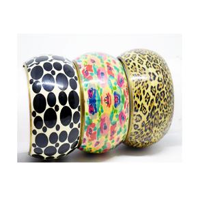 2020 August International fair jewelry Shows antique charm festival colorful bangle for Women Bollywood textured metal bangles - Product Image 1