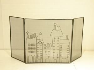 Écran unique de cheminée en fer à 3 panneaux pour l'amélioration de l'habitat - Product Image 6