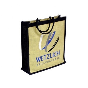 Profesional personalizable cierre abierto yute bolso de fábrica personalizado - Product Image 1