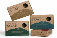 Boîte à savon en papier Kraft imprimé écologique, boîte à fleurs pour savon de Rose, emballage de luxe pour barre de savon, boîtes d'emballage cadeau pour fabrication à la main avec fenêtre en PVC