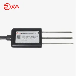 RK520-02 CE Certified Soil Temperature Humidity Moisture Electric Conductivity EC Meter Sensor For Soil Testing