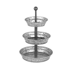 Powder Coated Metal <b>Cake</b> <b>Stand</b> Three <b>Tier</b> Handmade Luxury <b>Cake</b> <b>Stand</b> Wedding Decorative Table Top Fancy Metal <b>Cake</b> <b>Stand</b> - Product Image 2