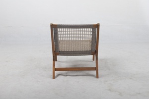 สไตล์การออกแบบที่ทันสมัยวอลนัทสีเก้าอี้พักผ่อนสีน้ำตาลสำหรับร้านกาแฟใช้เก้าอี้โซฟา - Product Image 5