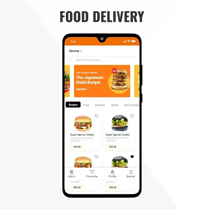 Beste Food Delivery Apps Benutzer definierte Apps mit benutzer definiertem Logo zu günstigsten Kosten in Indien für Profis von intellis ense