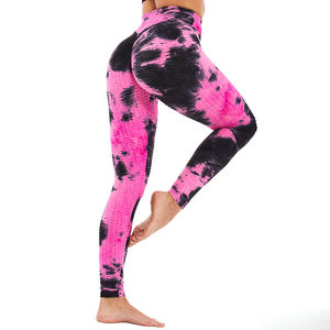 Leggings de yoga pour femmes, style tendance, impression numérique OEM, taille mi-haute, sublimation, leggings de fitness, entraînement, sans couture, salle de sport - Product Image 1