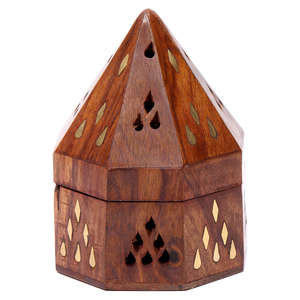Walnut <b>Incense</b> <b>Holder</b> <b>for</b> <b>Sticks</b> Round Wooden <b>Incense</b> Burner Tray Handcrafted Natural Aroma Minimalist Design - Product Image 3