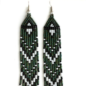 <b>Long</b> beaded <b>earrings</b> - Product Image 1