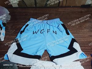 Short de basket-ball décontracté avec logo personnalisé pour hommes 100% maille de polyester écologique - Product Image 5