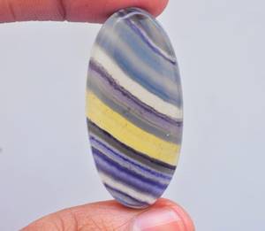 Cabujón de piedras preciosas de fluorita multicolor, diseño increíble, joyería, gran oferta - Product Image 6