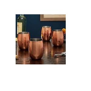 Verre à boire en cuivre pour les ustensiles de bar et la vaisselle de table, pour les gobelets, les jus et l'eau, verre en cuivre - Product Image 1