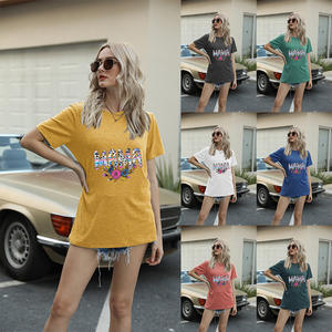 Camiseta informal con estampado de logotipo personalizado, producto premium profesional, camisetas de mujer más nuevas, camiseta de mujer joven de buena calidad - Product Image 2
