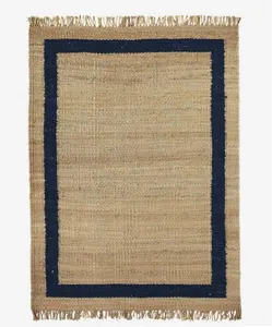 矩形形状定制尺寸黄麻编织手工地毯直接工厂形式孟加拉国