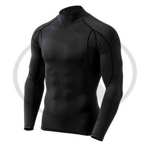 เสื้อกีฬาแขนยาวสำหรับผู้ชาย,ชุดกันผื่นธรรมดาทำจากผ้าสแปนเด็กซ์ - Product Image 2