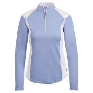 Cool Colors Horse Riding Front Zipper Manches longues Hauts de course de haute qualité Vêtements légers équestres Couche de base unique - Product Image 5