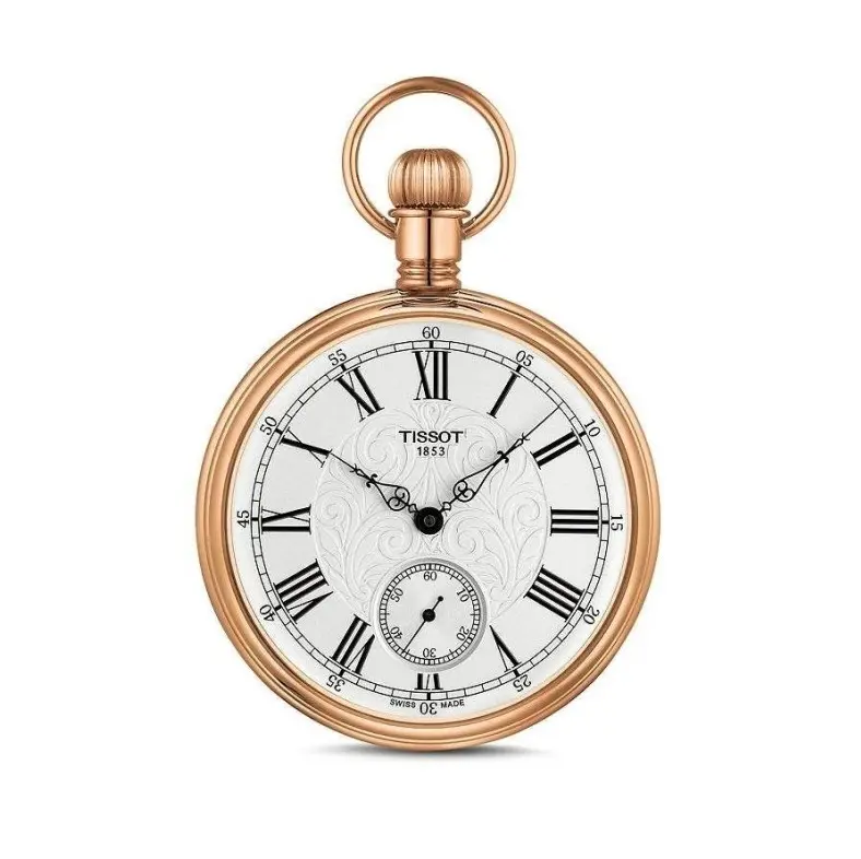 Moderno Banhado Pendurado Relógio Logotipo personalizado aceitável artesanal elegante clássico Metal Latão único elegante fantasia vintage