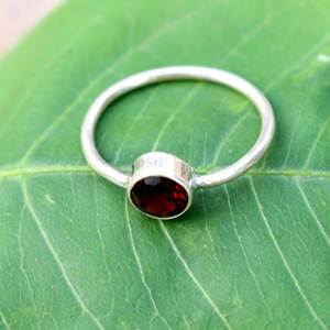 High Quality Natural Gemstone Red Garnet 925 Sterling <b>Silver</b> Jewelry <b>Ring</b> S925 for Women & <b>Man</b> - Product Image 3