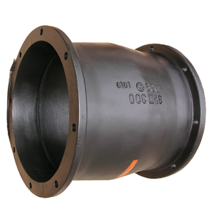 Producto de fundición de boca de campana con brida, piezas de fabricación de fundición de espuma de hierro fundido, dúctil - Product Image 1