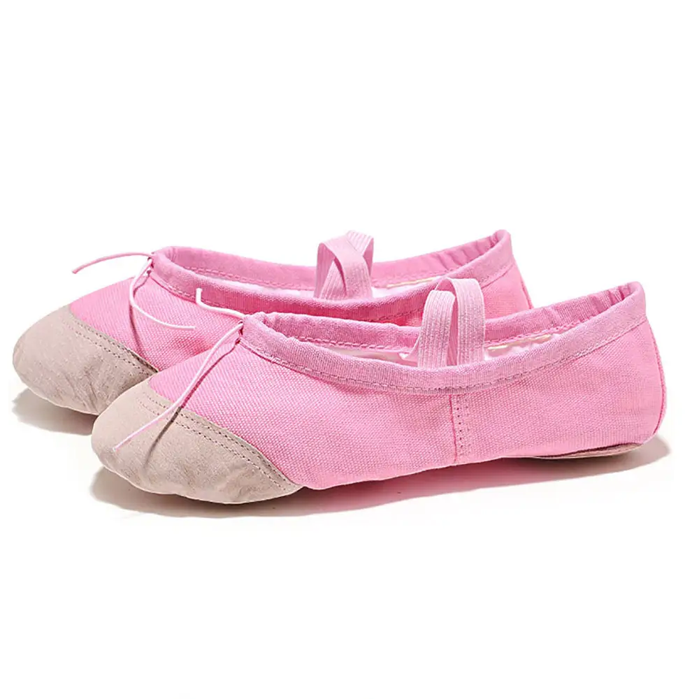 Customized Color Women professional Leather ballet shoes for dance