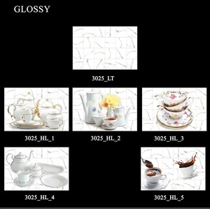 Carrelage mural céramique cuisine vitrage brillant design numérique 300x450mm - Product Image 6