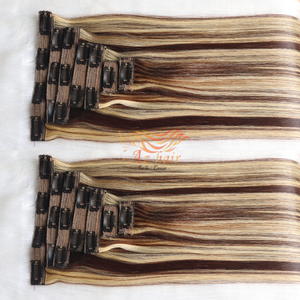 Extensions de cheveux vietnamiennes, extensions de cheveux humains doublement tirées, extensions de cheveux Remy à clips - Product Image 2