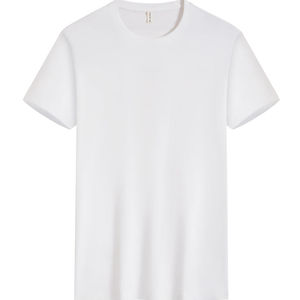 Oem customized High Quality 210g drop shoulde round neck t-shirt 100% cotton Custom Branded LOGO Printing Plain Men T Shirts - Product Image 1