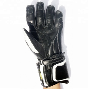 Keven Impex Full <b>Finger</b> Touchscreen Compatible Waterproof Breathable Leather Hand Grips Adjustable Wrist <b>Strap</b> Hook Loop Gloves - Product Image 2