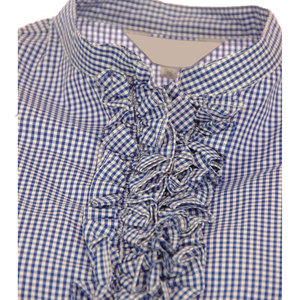 Mens Traditional Bavarian Trachten Checked Shirt Cotton Plaid <b>Long</b> <b>Sleeve</b> Oktoberfest Shirt - Product Image 3