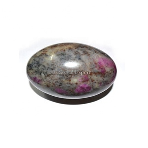 งานฝีมือหินบำบัดพลอยทับทิม fuchsite shiva lingam fengshui - Product Image 1