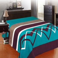 Tissu de flanelle personnalisé, plaid en laine, polaire, taille King, plaid de voyage, offre spéciale