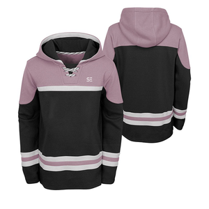 Custom <b>Sublimation</b> Hockey Lace up <b>Hoodie</b> Ice Hockey Sweatshirt Hockey Sweater 2023 - Product Image 5
