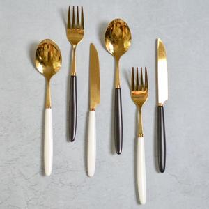ชุดช้อนส้อมโลหะสีชมพูผลิตภัณฑ์หัตถกรรมแบบจำลอง - Product Image 3