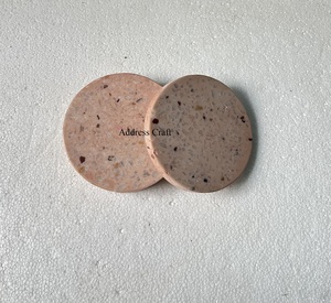 ที่รองแก้วชาเทรนดี้ใหม่ ที่รองแก้วเรซิ่นเทอร์ราซโซ ชุด 4 ชิ้น แผ่นรองจาน อุปกรณ์บนโต๊ะอาหาร เครื่องครัว โรงแรม ร้านอาหาร ของตกแต่งบ้าน ห้องครัว - Product Image 3