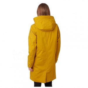 PIHA SPORTS Women's <b>Lightweight</b> Waterproof Breathable Windbreaker Hooded Trench <b>Coat</b> Active Outdoor <b>Long</b> Poncho 100% Polyester - Product Image 2