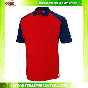 เสื้อโปโลผู้ชายผ้าฝ้าย100% ระบายอากาศได้ดีพิมพ์ลายถักสีบล็อกสีใส่สบายงานตามสั่ง - Product Image 3