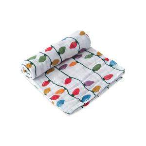 100% Organic muslin cotton customized muslin swaddle <b>blanket</b> custom print gauze muslin swaddle with custom tag and logo label - Product Image 1