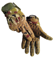 Gants d'entraînement de sécurité camouflage pour hommes avec nylon, nitrile, latex, cuir et pointe en acier pour une utilisation de tir de haute qualité