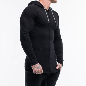 Sudadera con capucha para hombre, de alta calidad, con cremallera completa, logotipo personalizado, algodón, bordado pesado - Product Image 4