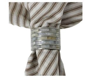 Rond de serviette en nacre fêtes royales et porte-serviettes fait main nouvellement conçu Top MOP meilleure pièce rond de serviette - Product Image 5