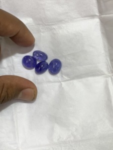 Cabujón de tanzanita Natural, calidad AAA +, certificado - Product Image 4